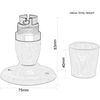 B22 Skirted Batten Bulb Holder in Black