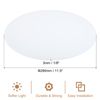 PATIKIL Lampshade Diffuser, 11.5" Diameter Round Diffuser for Drum Lampshades Pendants Light, DIY Light Shield, Frosted White
