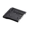 sourcing map Micro SD (TF) Card Socket Holder SMT Surface Mounted Devices Push Type 9 Pin 5pcs