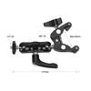 SZRIG Multifunction Ball Head Clamp Magic Arm Adapter with Bottom Clamp Super Sturdy Central Locking Knob (Black)