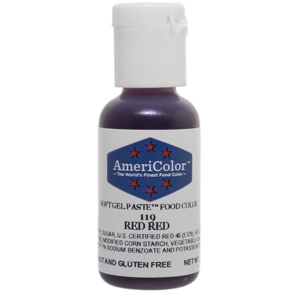 Americolor Soft Gel Paste Food Color, 0.75-Ounce, Red