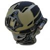 Bifrost Gear 21mm Rotating Ring Flashlight Mount for Tactical Helmets (Tan)