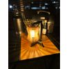Maple Products Mini Light Slit Shade Spindle Wood Color