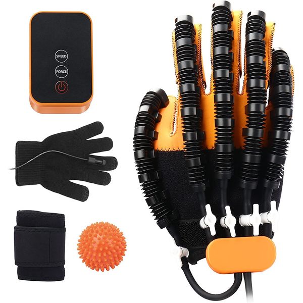 Rehabilitation Robot Gloves Robot Hand Exerciser, Hand&Finger Rehabilitation Gloves For Stroke Hemiplegia Aids Patients With Hand Dysfunction Hand Function Recovery Finger Rehabilitation (S, Right)