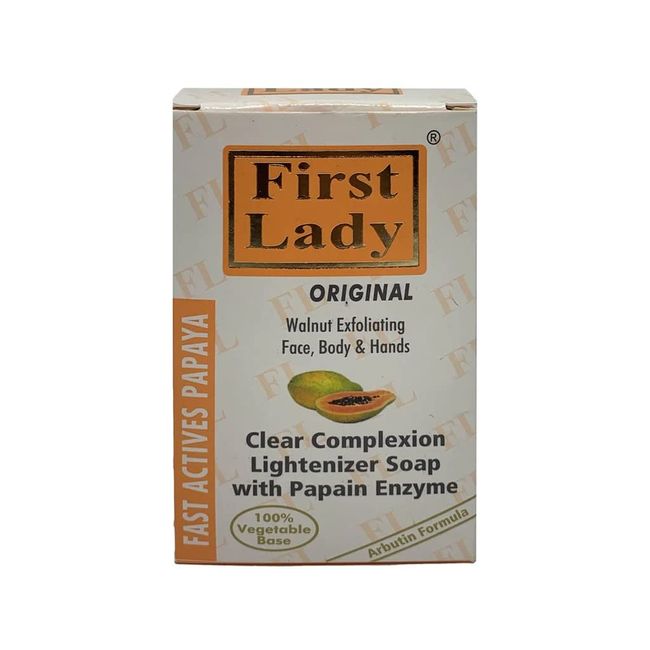 First Lady Papaya Clear Complexion Lightenizer Soap 200g - Lightening & Exfoliating