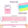 TENQUAN 3 Pieces Exfoliating Net African Sponges Bath Sponge Exfoliating Body Scrubber Shower Scrubber Skin Smoother for Men & Women Clean and Clear Exfoliating Daily Wash (Pink Green Yellow)
