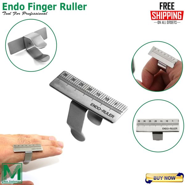 Dental Finger Ruler Endo Gauge Span Measuring Scale Ring Endodontic Instrument