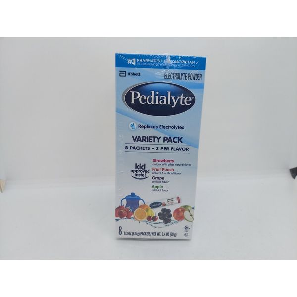 3 boxes Pedialyte Electrolyte Powder Packets Variety Pack Hydration Drink 24ct