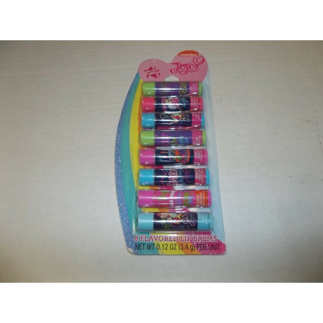 JoJo Siwa 8 Piece Sweet Candy Flavored Kids Lip Balm 8 pack