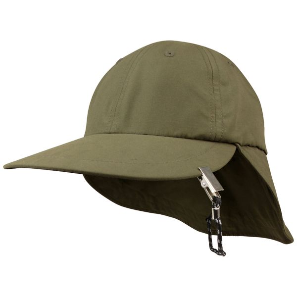 Juniper Microfiber Cap with Adjustable Flap, One Size, Olive