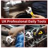 Sharp-tec 5 inch Adjustable Spanner, 30mm Wide Jaw Opening Adjustable Wrench, 125mm Plumbing Tools Set for Plumbers
