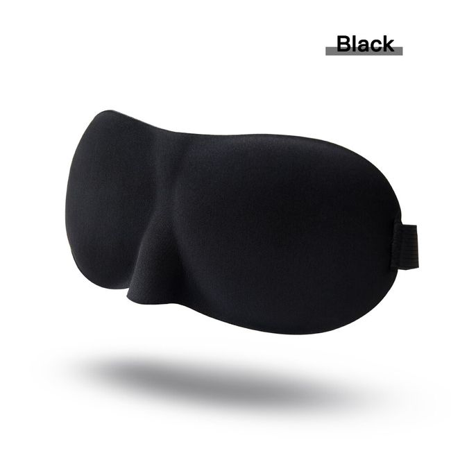 Blindfolds, Silk Sleeping Mask Soft Smooth Sleep Mask for Eyes Travel Shade  Cover Rest Relax Sleeping Blindfold Eye Cover Sleeping Aid (Color : Black)