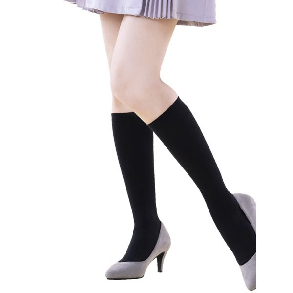 Medic Pied Olive Compression Cotton Blend High Socks for General Medical Devices, beige