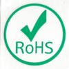 Green and White "RoHS" Label with Check Mark - 1" Diameter - 500 ct