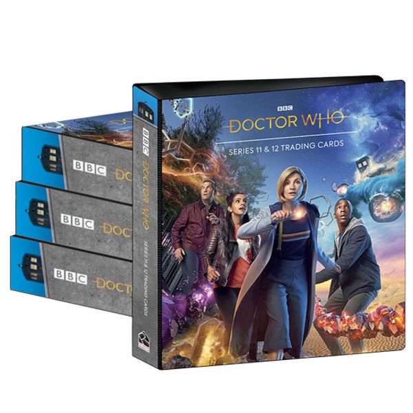 Doctor Who 2022 Binder with the 60 card base set, Album exclusive promo P3 plus