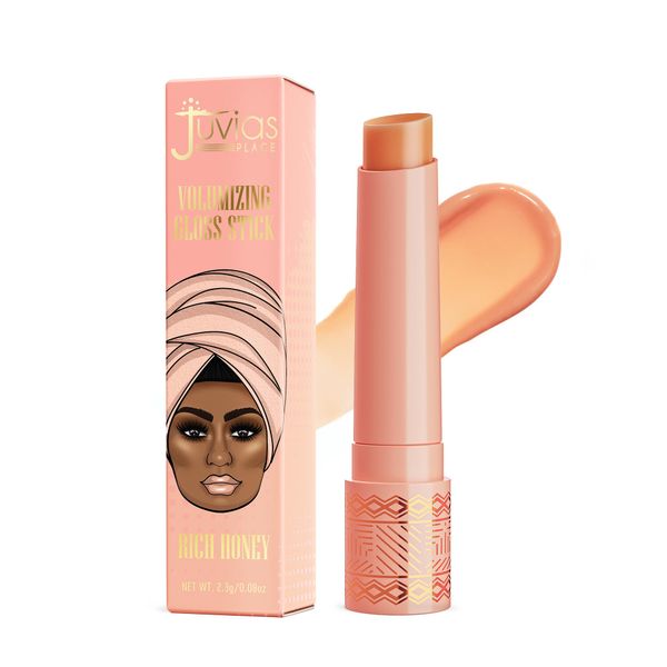 Juvia's Place Volumizing Gloss Sticks Rich Honey - Shiny Luscious Lips with Nourshing Hydration, Plumping Gloss, Lip Plumper Gloss, Plumping Lip Balm, Hydrating Lip Gloss