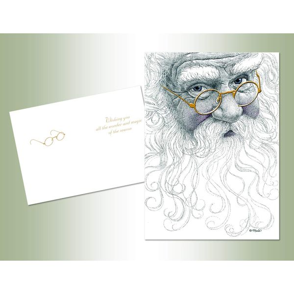 Performing Arts Embossed Foil Santa Glasses Stationery Paper, 51037-14