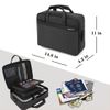 Document Organizer，Document Box with Lock，Portable Home Travel Safe Storage for Important Documents, Files and More (GREY)