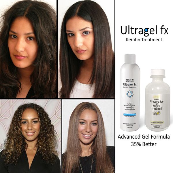 Brazilian keratin treatment Advanced UltraGel FX 120ml with Preparation Booster