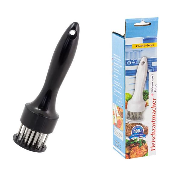 Fleischzartmacher Stainless Steel Plastic Steak Meat Tenderizer Black or White