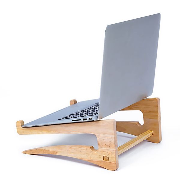 Sikai Laptop Stand, Suitable for 14.3 - 19 Inches, Posture Adjustment, Computer Stand, Notebook, Solid Wood, Desktop Interior, Compatible with PC, Mac, Macbook Air, Macbook Pro, Etc. (B Shape, 14.3-19