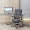 Ergonomic Office Chair with Retractable Footrest Height Adjustable with Armrests