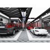 42pcs 16"x16" Orange Garage Floor Mat Perforated Flooring Tile Shop Interlocking