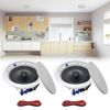 Herdio 6.5" In/outdoor Bluetooth Waterproof Ceiling Speakers + Wall Amplifier