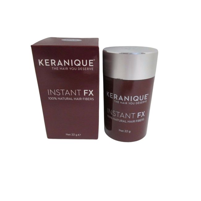 KERANIQUE Instant FX Hair Fibers No. 2 Dark Brown 22g NEW IN BOX