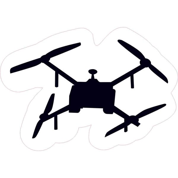 StickerTalk Drone Sticker, 5 inches by 3.5 inches