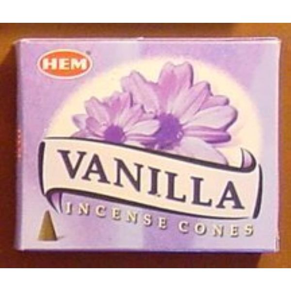 Vanilla - 10 Cones - HEM Incense From India
