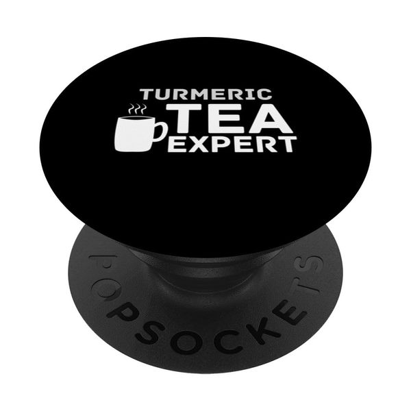 Tea Expert Turmeric Tea Lover PopSockets Swappable PopGrip