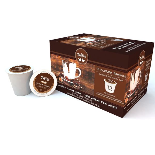 Cafe Tastlé Chocolate Hazelnut Single Serve Coffee, 48 Count