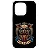 Skull Beard Valhalla Scroll - Viking Axe with Odins Raven Case for iPhone 15 Pro