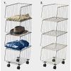 Stacking Wagon, Living Wagon, Sanitary Wagon 4 Tiers (Black)