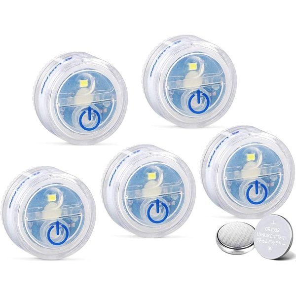 Waterproof Micro LED Puck Lights - Adhesive Lighting Ideal for under Cabinets, i
