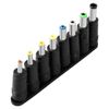121AV 8 Tips Straight Universal DC Power 5.5x2.1mm Jack Adapter Socket Plug for Laptop Notebook PC (8pcs dc plug)