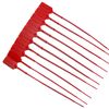 200 X RED SECURITY TAGS NUMBERED PULL TIES SECURE ANTI-TAMPER SEALS