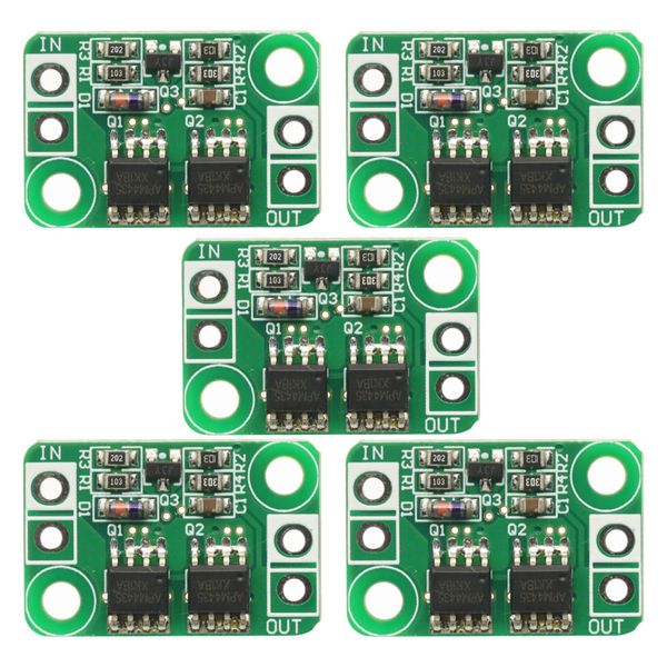 5Pcs Anti Reverse Connection Power Protection Board for Battery Charging Ideal Diode Module Prevent Reverse Polarity
