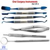 Dental Micro Oral Surgery Instruments Kit PRF Operating Handle Noyes Scissor Lab