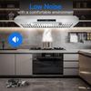 30 inch Under Cabinet Kitchen Range Hood 600CFM 3-Speed Remote Touch Control LED