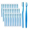 FKYzixeh Blue Handle Toothbrushes Individually Wrapped, Disposable Toothbrush Bulk for Hotel, Airb&b and Homeless Care (50 Pack)