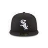 New Era 59Fifty Hat Chicago White Sox Basic Baseball Black Cap 11591167 (7 3/8)