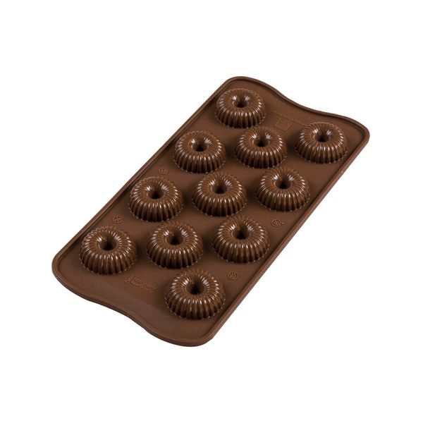 silikomart Silicone Mould Choco Crown, Brown, 22.149.77.0065