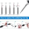 80W Electric Soldering Iron Welding Gun Tool Kit Wire Desoldering Pump Paste Tip