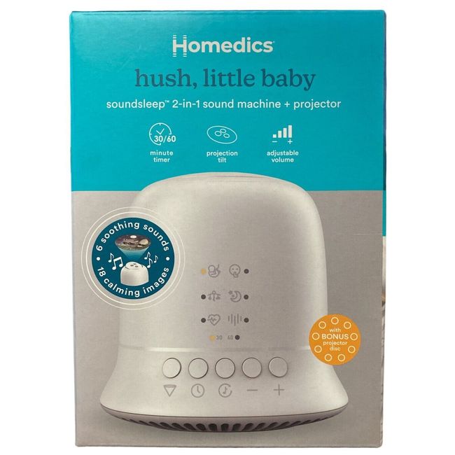 New HoMedics SoundSleep Baby Sound Machine with Projection