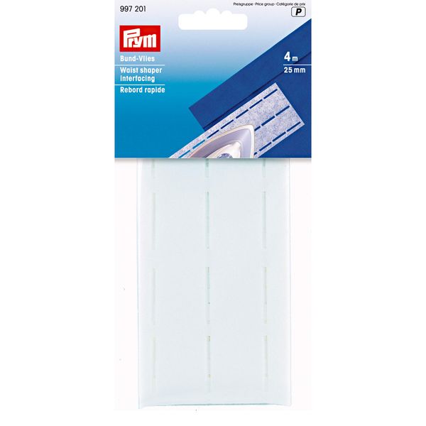 Prym Waist Shaper, Polyester, White, 3.7 x 9.3 x 0.4 cm