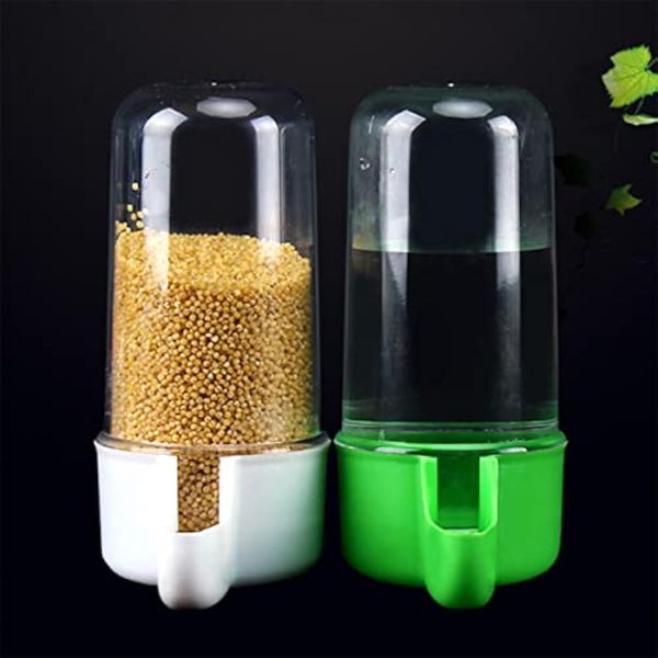 Yamibobo Bird Feeder Water Dispenser, 2PCS, Plastic, Automatic, Suitable for Cage, 200ml