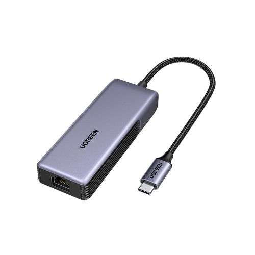 UGREEN USB C to Ethernet Adapter 5Gb, Ethernet Adapter for Laptop, Aluminum with Thermal Design, Type C (Thunderbolt 5/4/3 Compatible) to RJ45 Network LAN Internet, Compatible for MacBook Air/Pro, XPS