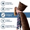 Pillowtex Plush Body Pillow (20x54 Brown)
